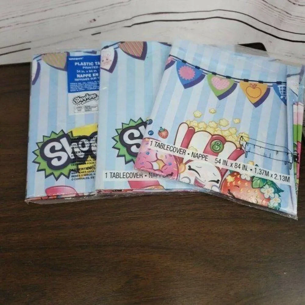 Shopkins Kooky Cookie Table Cover Birthday Party Decorations Napkins Book‎